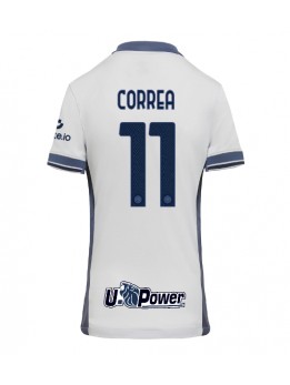 Billige Inter Milan Joaquin Correa #11 Bortedrakt Dame 2024-25 Kortermet